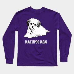 Maltipoo Mom Maltipoo Design Long Sleeve T-Shirt